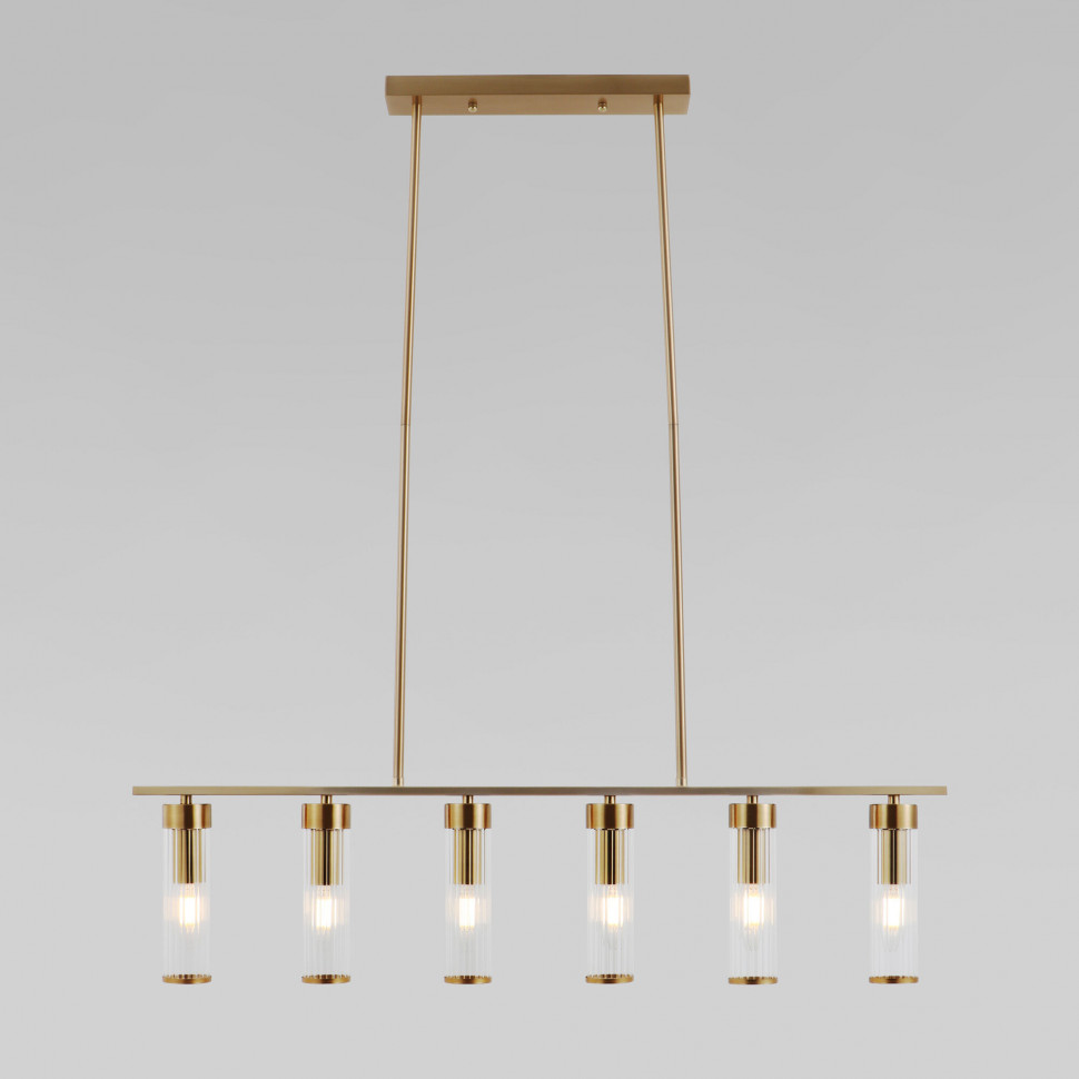 Умный потолочный светильник со стеклянными плафонами 60166 латунь фото 1 &mdash; Multielectrika