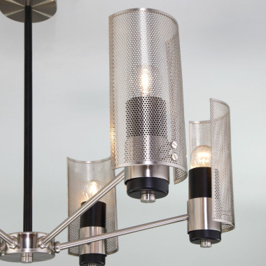 Потолочная люстра в стиле лофт 70139/6 никель — Multielectrika