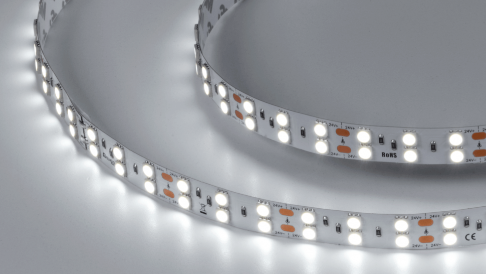 Лента светодиодная 2x DSG 5050 W 120L-V24-IP33, 6000 K, 600 LED, 28,8W/m, LUX фото 1 — Multielectrika