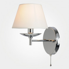Настенный светильник с тканевым абажуром 60060/1 хром &mdash; Multielectrika