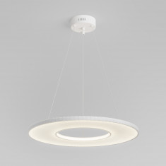 Подвесной светодиодный светильник с абажуром из ткани 101001 LED белый &mdash; Multielectrika