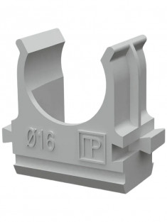 Крепеж-клипса для труб D16, серые "Промрукав" PR.02716 &mdash; Multielectrika