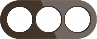 Рамка на 3 поста (Коричневый) WL21-frame-03 — Multielectrika