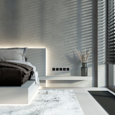 Рамка из поликарбоната на 5 постов Stark серебряный W0051806 &mdash; Multielectrika