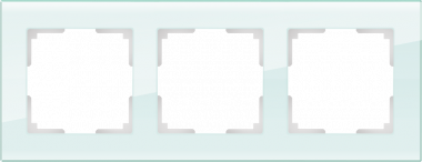 Рамка на 3 поста (натуральное стекло) WL01-Frame-03 — Multielectrika