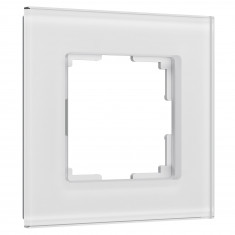 Рамка из стекла на 1 пост Senso белый soft-touch W0013101 &mdash; Multielectrika