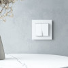 Рамка из стекла на 1 пост Senso белый soft-touch W0013101 фото 4 &mdash; Multielectrika