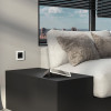 Рамка из стекла на 1 пост Senso белый soft-touch W0013101 фото 3 &mdash; Multielectrika