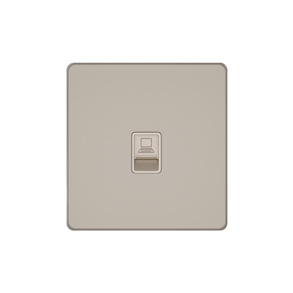 Systeme Infinity, Розетка информационная RJ-45 кат.6, FSE000586, Песчаный берег фото 1 &mdash; Multielectrika