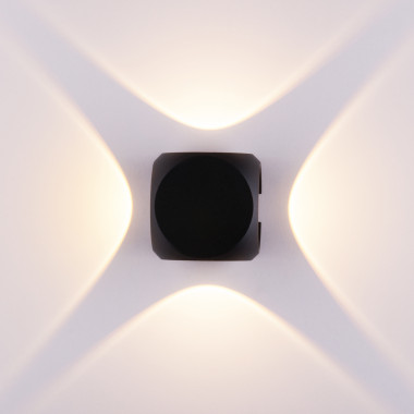 Пылевлагозащи&lt;wbr&gt;щенный светодиодный светильник CUBE черный IP54 1504 TECHNO LED — Multielectrika