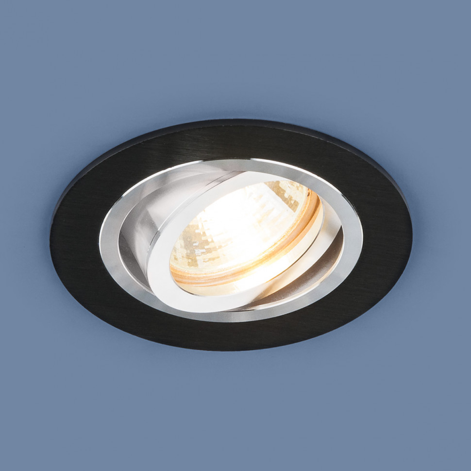 Алюминиевый точечный светильник 1061/1 MR16 BK черный фото 1 — Multielectrika