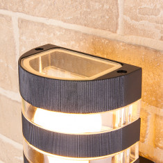 Настенный уличный светильник 1444 Techno  черный IP54 1444 Techno черный &mdash; Multielectrika