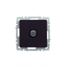 Розетка TV оконечная IEK Brite РТВ11-0-БрЧ черная &mdash; Multielectrika