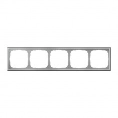 Рамка на 5 постов Systeme Electric ArtGallery универсальная, алюминий &mdash; Multielectrika