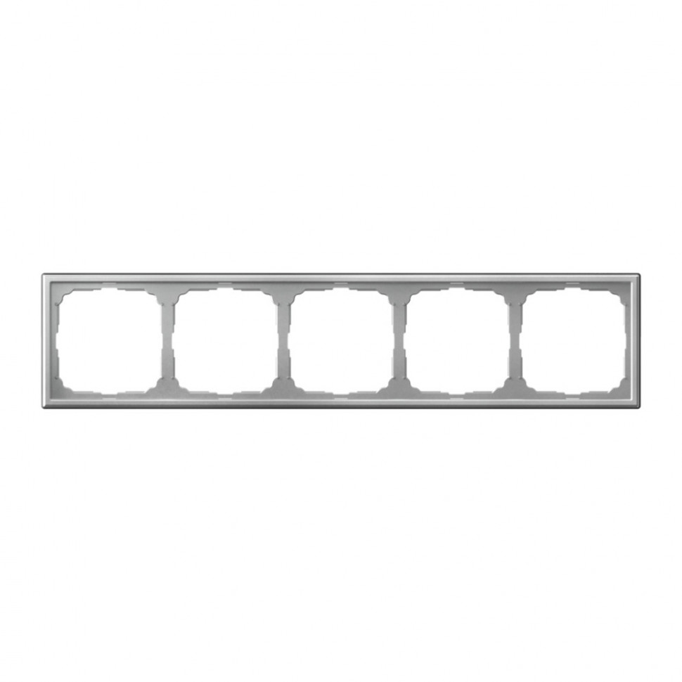 Рамка на 5 постов Systeme Electric ArtGallery универсальная, алюминий фото 1 — Multielectrika