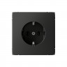 Розетка силовая Systeme Electric ArtGallery 16А, базальт