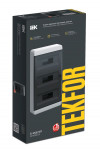Корпус пластиковый IEK TEKFOR ЩРН-П-36 IP41 черная прозрачная дверь фото 3 — Multielectrika