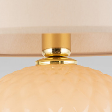 Настольный светильник с тканевым абажуром 5591 Santana Ecru — Multielectrika