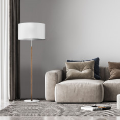 Напольный светильник с тканевым абажуром 5216 Deva White &mdash; Multielectrika