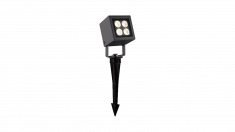 FL-2741-8-GR-WW, светильник грунтовый, IP65, серый, 8Вт, 3000К &mdash; Multielectrika