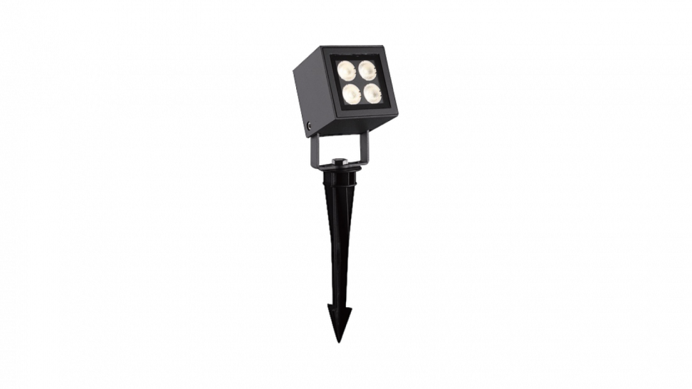 FL-2741-8-GR-WW, светильник грунтовый, IP65, серый, 8Вт, 3000К фото 1 — Multielectrika