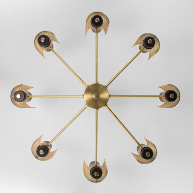 Люстра в стиле лофт 70139/8 латунь — Multielectrika