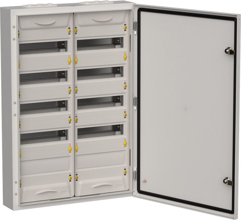 Корпус металлический IEK TITAN 5 ЩРн-120 (2х60) 835х570х140мм IP54 серый (одна дверь) фото 1 — Multielectrika