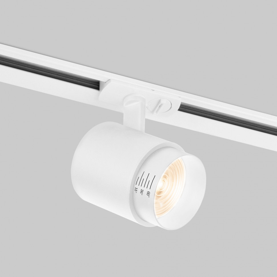 Трековый светодиодный светильник для однофазного шинопровода Cors белый/серебро 10 Вт 4200K 85513/01 фото 1 — Multielectrika