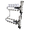 Коллекторная группа в сборе нержавеющая 1"х3/4" евроконус 9 вых. Valtec (588) фото 1 &mdash; Multielectrika