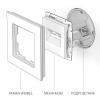 Розетка двойная Ethernet RJ-45 (слоновая кость) W1181103 фото 5 &mdash; Multielectrika
