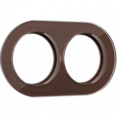 Рамка на 2 поста (Коричневый) WL21-frame-02 — Multielectrika