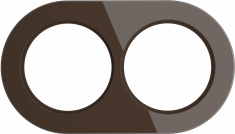 Рамка на 2 поста (Коричневый) WL21-frame-02 &mdash; Multielectrika