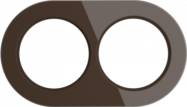 Рамка на 2 поста (Коричневый) WL21-frame-02 — Multielectrika