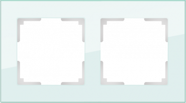 Рамка на 2 поста (натуральное стекло) WL01-Frame-02 — Multielectrika