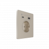 Systeme Infinity, Розетка 2К+З и зарядным устройствомUSB А+С 20Вт (250В, 16А, защитные шторки), FSE000532, Песчаный берег фото 2 &mdash; Multielectrika