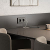 Розетка с заземлением, шторками и USB тип A+C (графит акрил) W1171744 фото 2 &mdash; Multielectrika