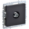 Розетка TV проходная IEK Brite РТВ10-0-БрЧ черная фото 1 — Multielectrika
