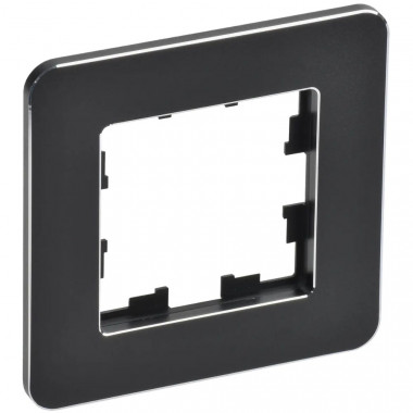 Рамка на 1 пост IEK Brite РУ-1-1-Бр металл черный RE — Multielectrika