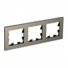 Рамка Schneider Electric Atlas Design Nature на 3 поста, латунь