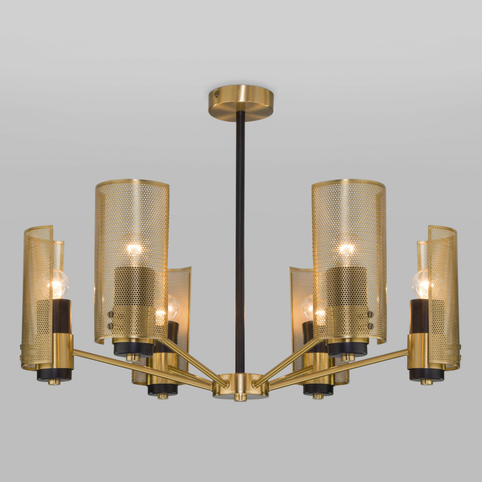 Потолочная люстра с металлическими плафонами 70139/6 латунь фото 1 — Multielectrika