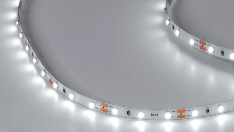 Лента светодиодная DSG 3528 W 60L-V12-IP33, 6000 K, 300 LED, 4,8 W/m, LUX фото 1 &mdash; Multielectrika
