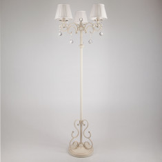 Торшер классический с абажуром 12075/3F белый &mdash; Multielectrika