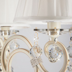 Торшер классический с абажуром 12075/3F белый &mdash; Multielectrika