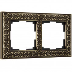 Рамка на 2 поста (бронза) W0021512 &mdash; Multielectrika
