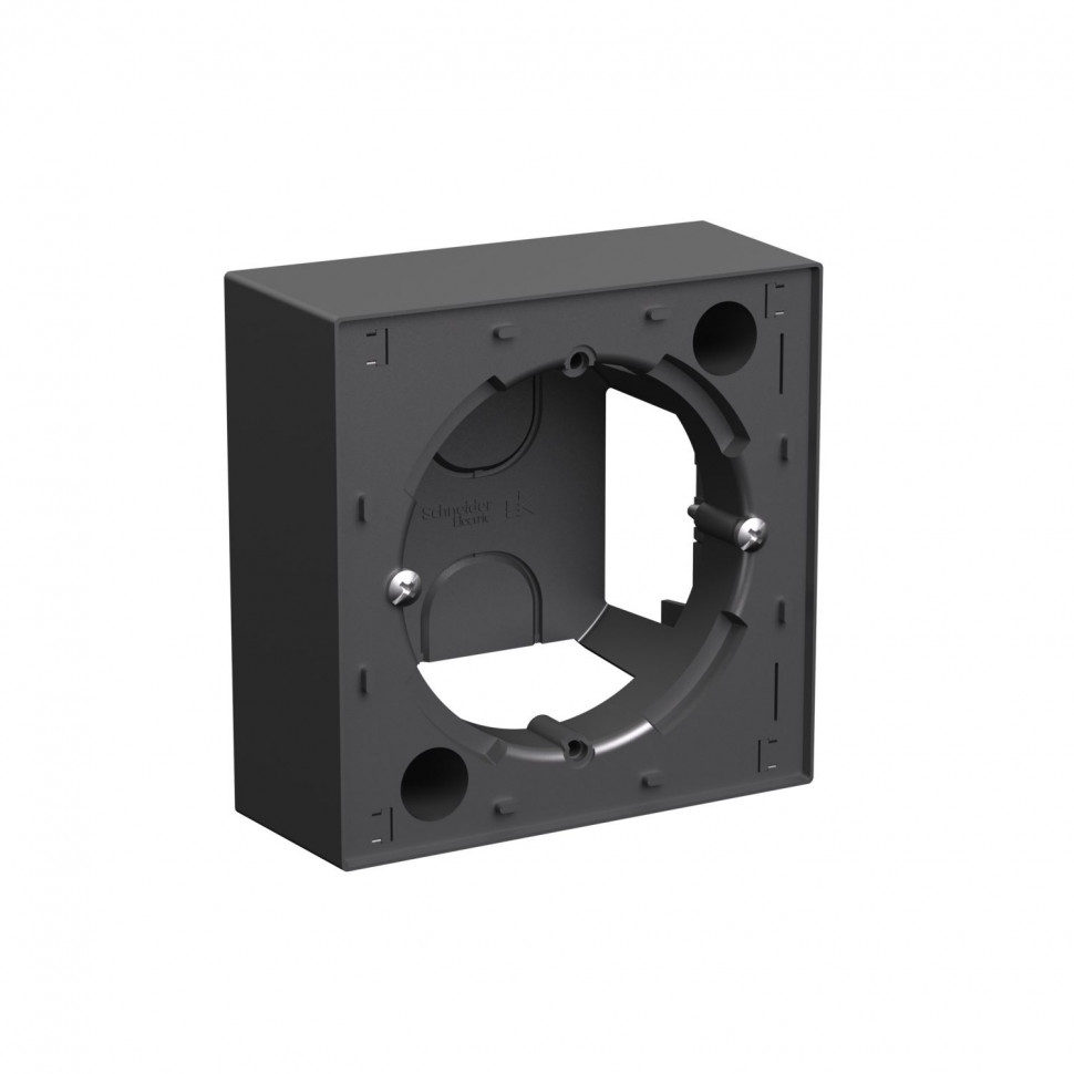 Коробка монтажная Systeme Electric AtlasDesign базальт фото 1 — Multielectrika