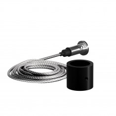 Подвесной трос для круглого гибкого неона Full light черный 2 м FL 2830 черный &mdash; Multielectrika