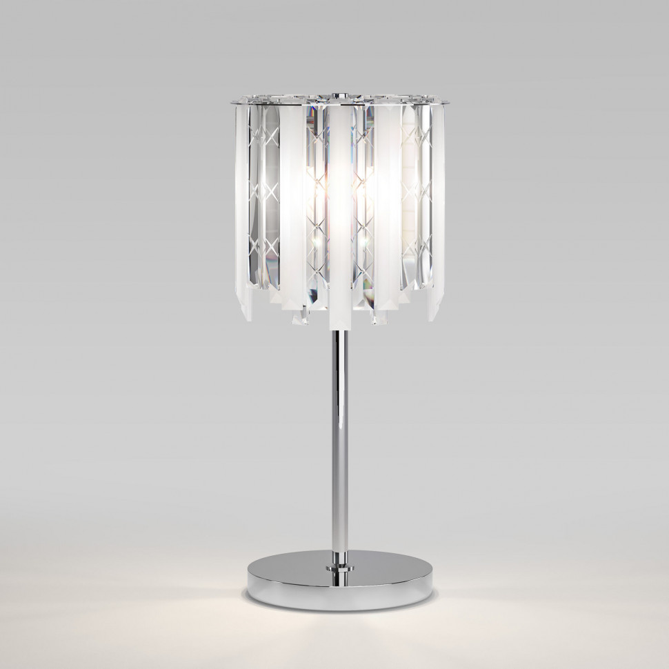 Настольный светильник с хрусталем 108011 хром фото 1 — Multielectrika