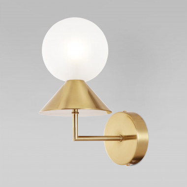 Настенный светильник в цвете латунь с фактурным плафоном 302002 — Multielectrika