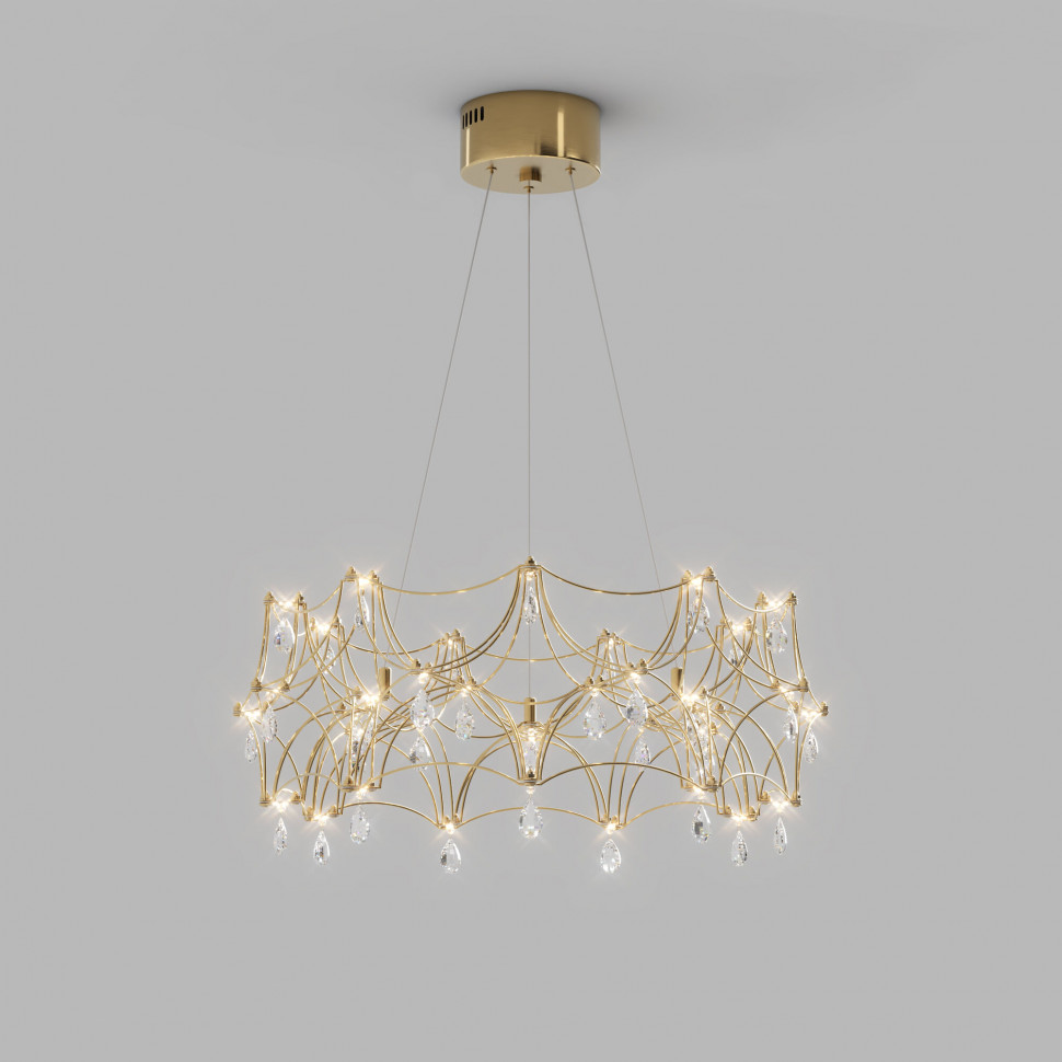 Подвесная светодиодная люстра с пультом управления 90401 LED фото 1 &mdash; Multielectrika