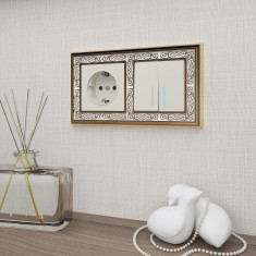 Рамка на 2 поста (золото/белый) W0021429 &mdash; Multielectrika